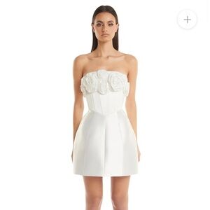 Tehanni Dress - White Bridal Shower Dress - Small